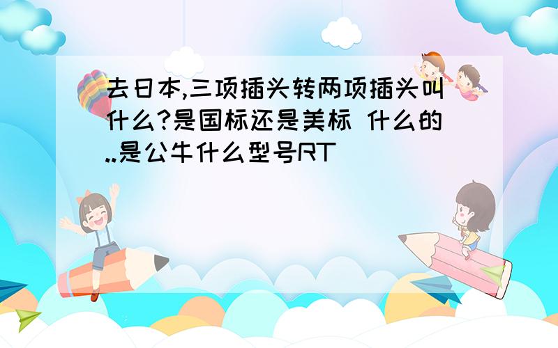 去日本,三项插头转两项插头叫什么?是国标还是美标 什么的..是公牛什么型号RT