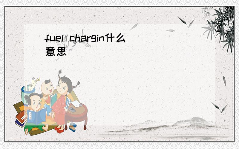 fuel chargin什么意思