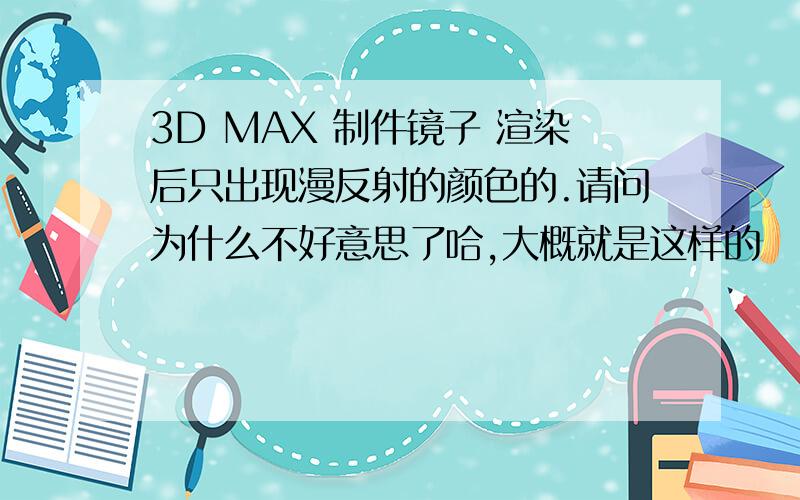 3D MAX 制件镜子 渲染后只出现漫反射的颜色的.请问为什么不好意思了哈,大概就是这样的