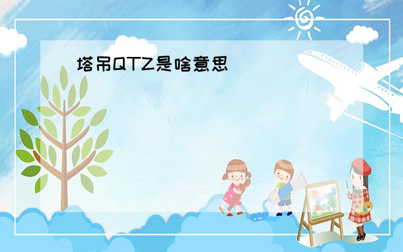 塔吊QTZ是啥意思