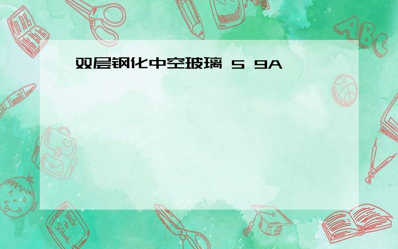 双层钢化中空玻璃 5 9A