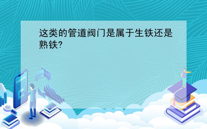 这类的管道阀门是属于生铁还是熟铁?