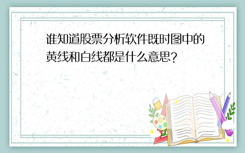 谁知道股票分析软件既时图中的黄线和白线都是什么意思?