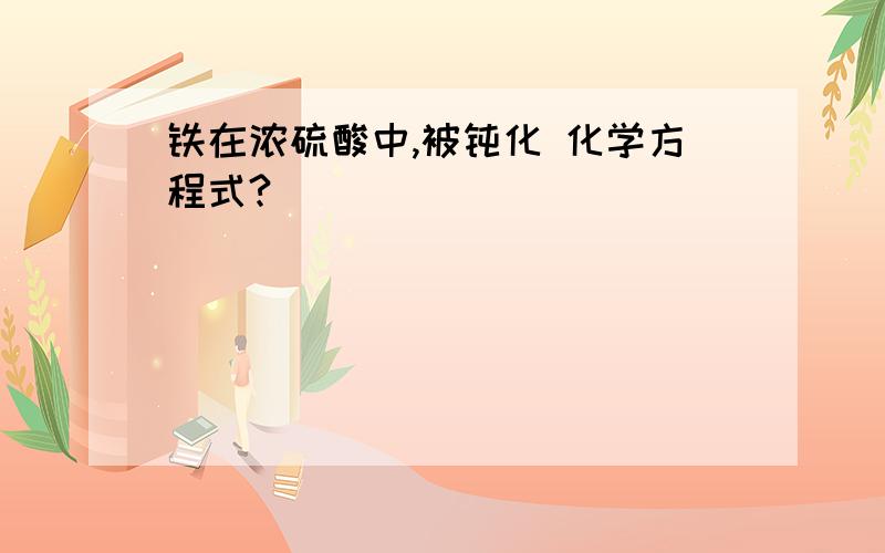 铁在浓硫酸中,被钝化 化学方程式?