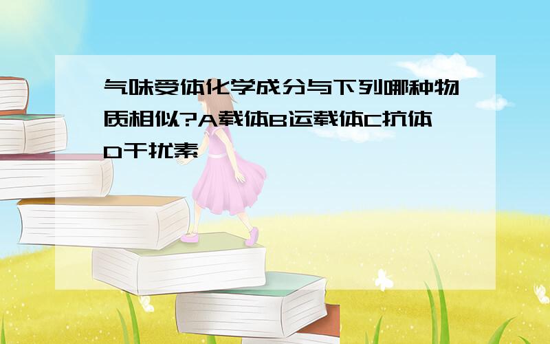 气味受体化学成分与下列哪种物质相似?A载体B运载体C抗体D干扰素