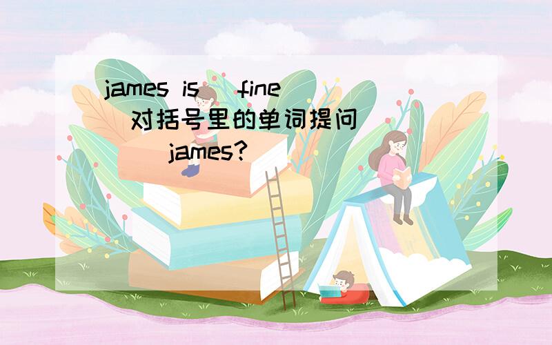 james is (fine)对括号里的单词提问 ( )( )james?