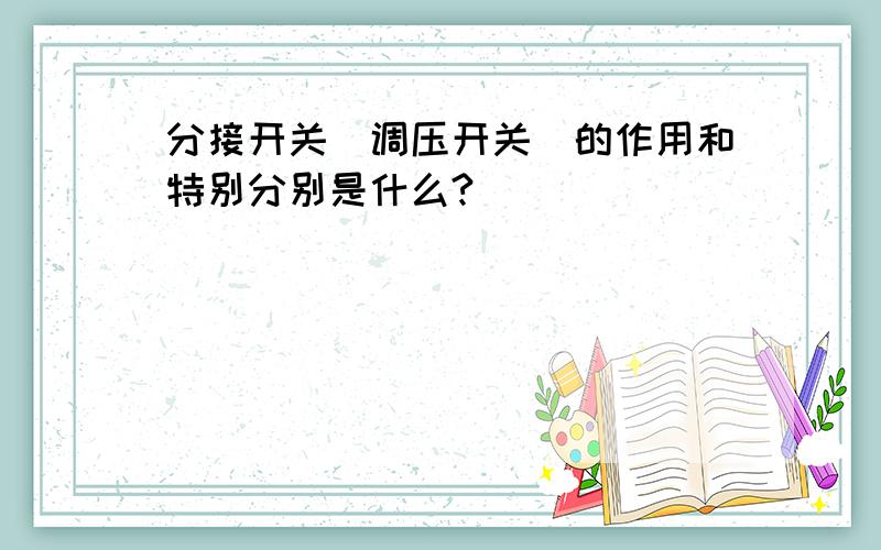 分接开关（调压开关）的作用和特别分别是什么?