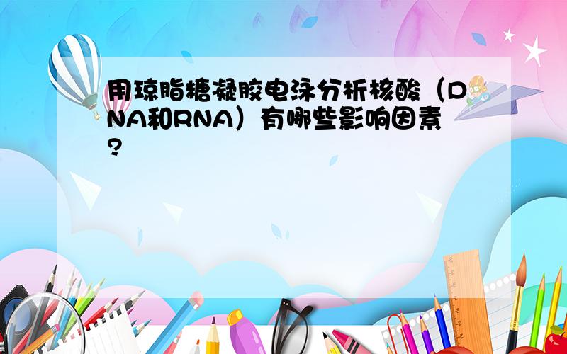 用琼脂糖凝胶电泳分析核酸（DNA和RNA）有哪些影响因素?