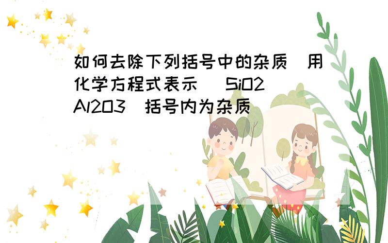 如何去除下列括号中的杂质(用化学方程式表示) SiO2(Al2O3)括号内为杂质