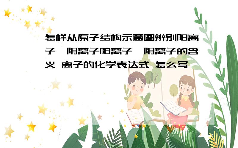 怎样从原子结构示意图辨别阳离子、阴离子阳离子、阴离子的含义 离子的化学表达式 怎么写