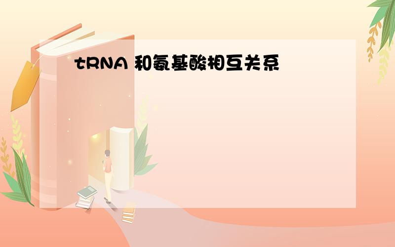 tRNA 和氨基酸相互关系