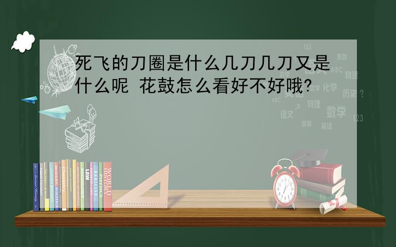 死飞的刀圈是什么几刀几刀又是什么呢 花鼓怎么看好不好哦?