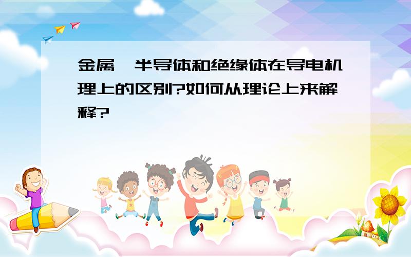 金属、半导体和绝缘体在导电机理上的区别?如何从理论上来解释?