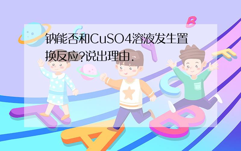 钠能否和CuSO4溶液发生置换反应?说出理由.