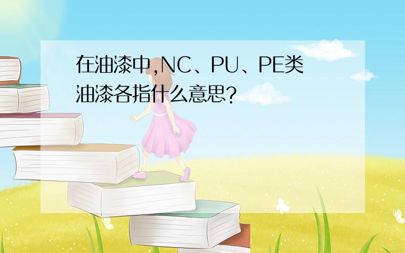 在油漆中,NC、PU、PE类油漆各指什么意思?