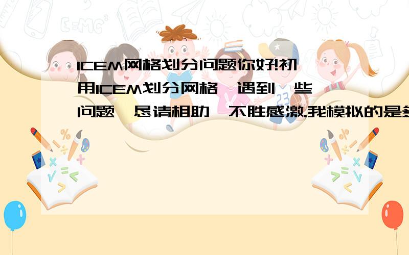 ICEM网格划分问题你好!初用ICEM划分网格,遇到一些问题,恳请相助,不胜感激.我模拟的是多相流在多孔介质中的传热,介质为水,利用水的相变进行换热.结构为:上下两个板有厚度,可以导热,板与板