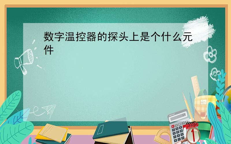 数字温控器的探头上是个什么元件