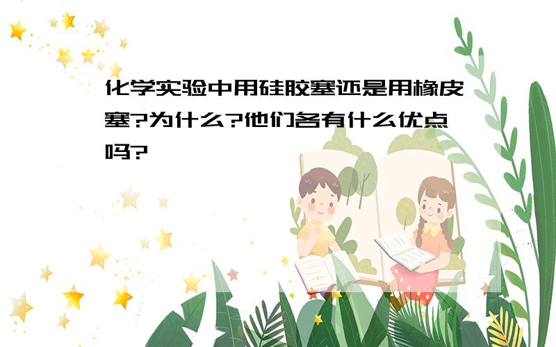 化学实验中用硅胶塞还是用橡皮塞?为什么?他们各有什么优点吗?