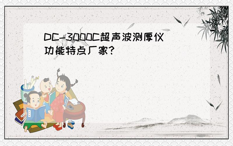 DC-3000C超声波测厚仪功能特点厂家?