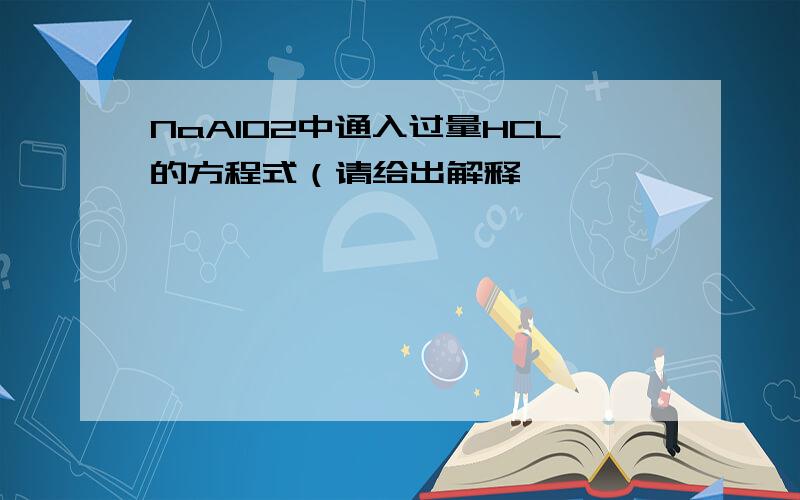 NaAlO2中通入过量HCL的方程式（请给出解释,