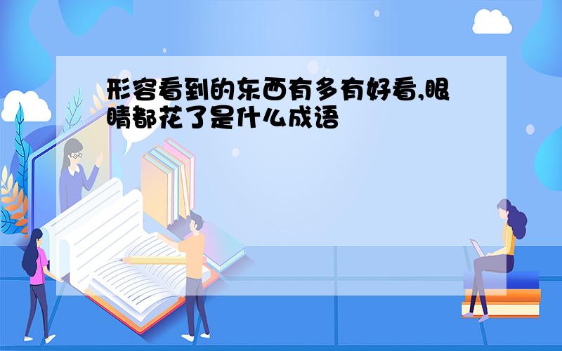 形容看到的东西有多有好看,眼睛都花了是什么成语