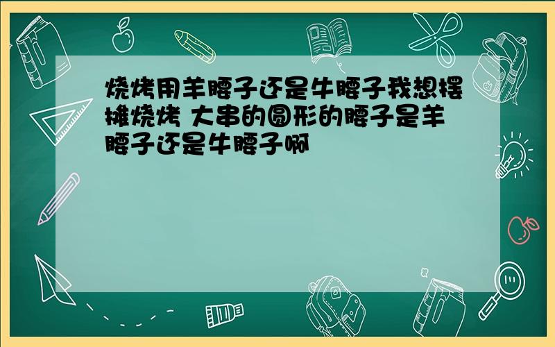 烧烤用羊腰子还是牛腰子我想摆摊烧烤 大串的圆形的腰子是羊腰子还是牛腰子啊