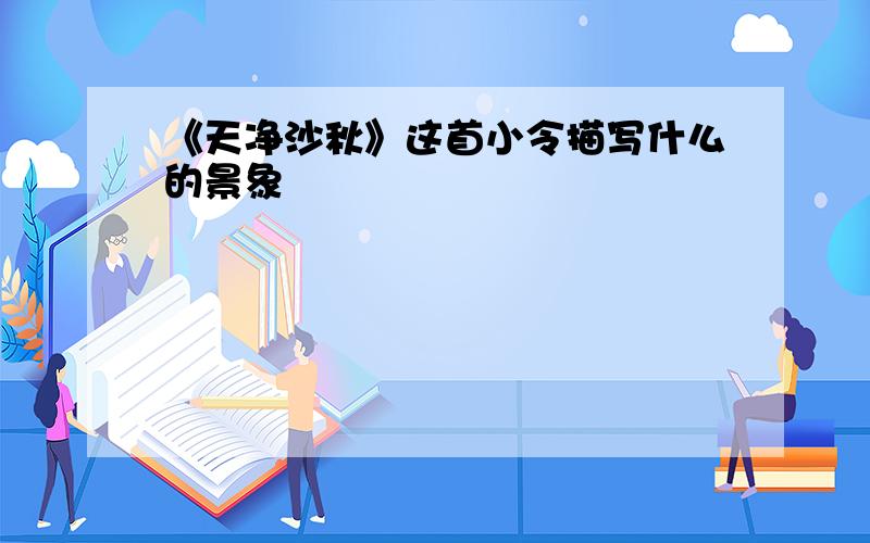 《天净沙秋》这首小令描写什么的景象