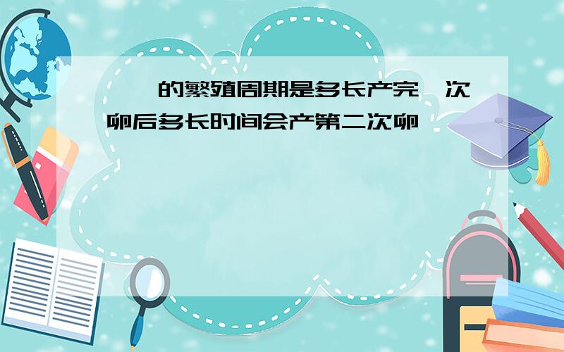 蟑螂的繁殖周期是多长产完一次卵后多长时间会产第二次卵