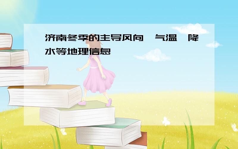 济南冬季的主导风向、气温、降水等地理信息