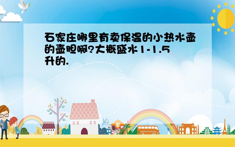 石家庄哪里有卖保温的小热水壶的壶胆啊?大概盛水1-1.5升的.