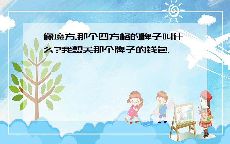 像魔方.那个四方格的牌子叫什么?我想买那个牌子的钱包.