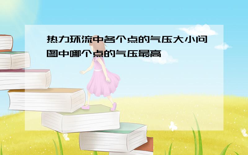 热力环流中各个点的气压大小问图中哪个点的气压最高