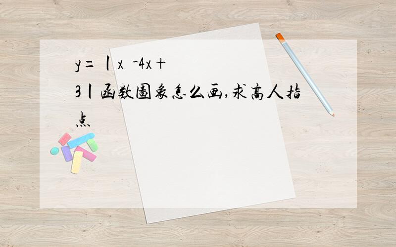 y=丨x²-4x+3丨函数图象怎么画,求高人指点