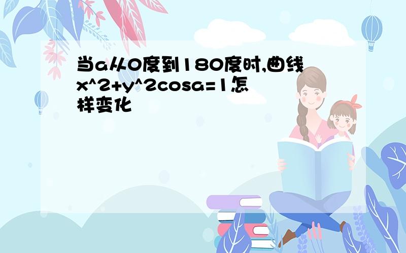 当a从0度到180度时,曲线x^2+y^2cosa=1怎样变化