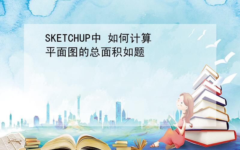 SKETCHUP中 如何计算平面图的总面积如题