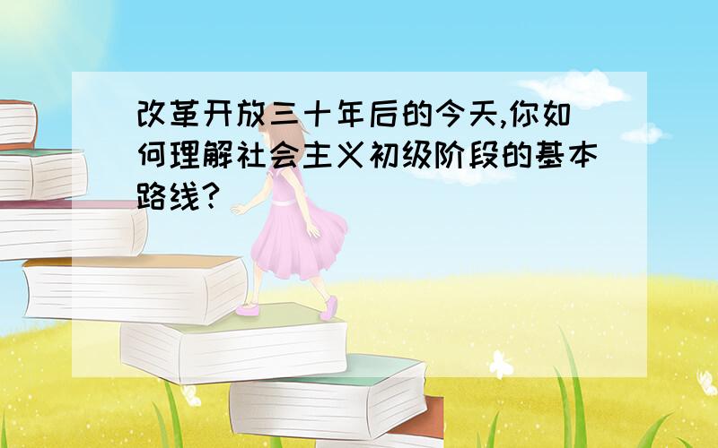 改革开放三十年后的今天,你如何理解社会主义初级阶段的基本路线?