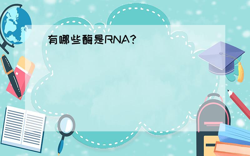 有哪些酶是RNA?