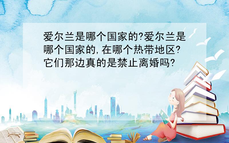 爱尔兰是哪个国家的?爱尔兰是哪个国家的,在哪个热带地区?它们那边真的是禁止离婚吗?