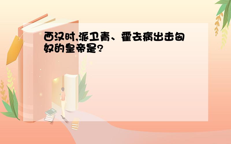 西汉时,派卫青、霍去病出击匈奴的皇帝是?