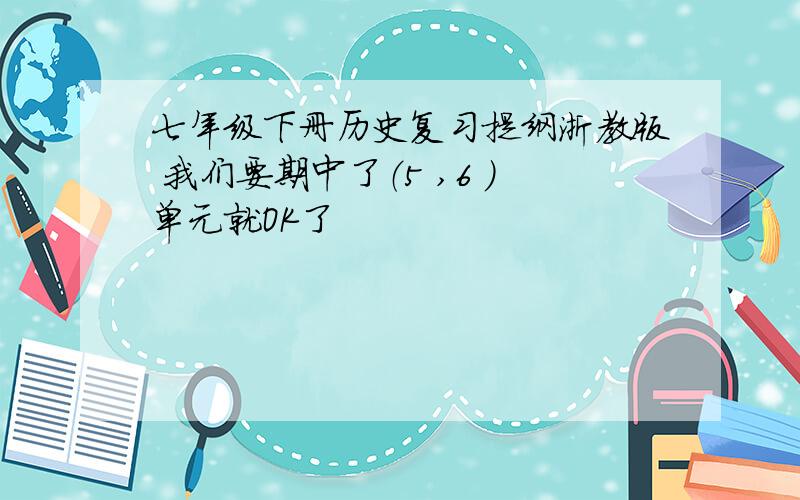 七年级下册历史复习提纲浙教版 我们要期中了（5 ,6 ）单元就OK了