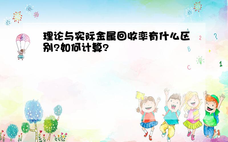 理论与实际金属回收率有什么区别?如何计算?