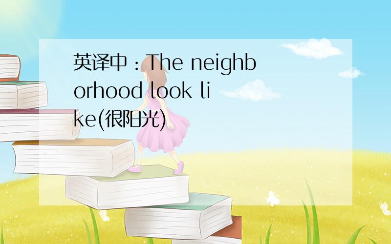 英译中：The neighborhood look like(很阳光)