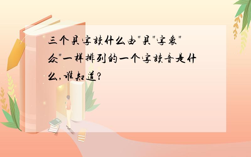 三个贝字读什么由