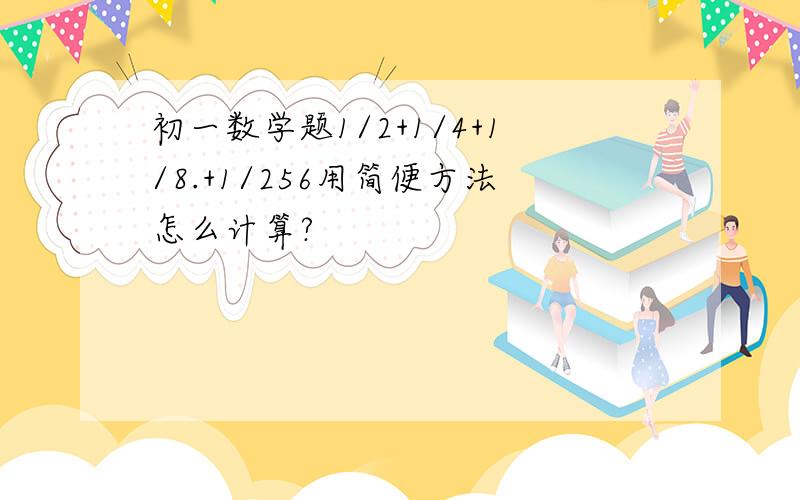 初一数学题1/2+1/4+1/8.+1/256用简便方法怎么计算?