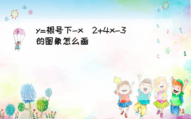 y=根号下-x^2+4x-3的图象怎么画