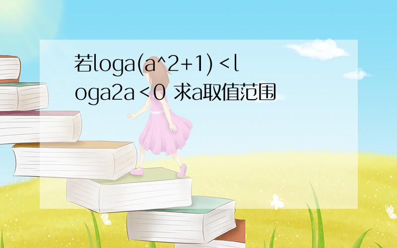 若loga(a^2+1)＜loga2a＜0 求a取值范围