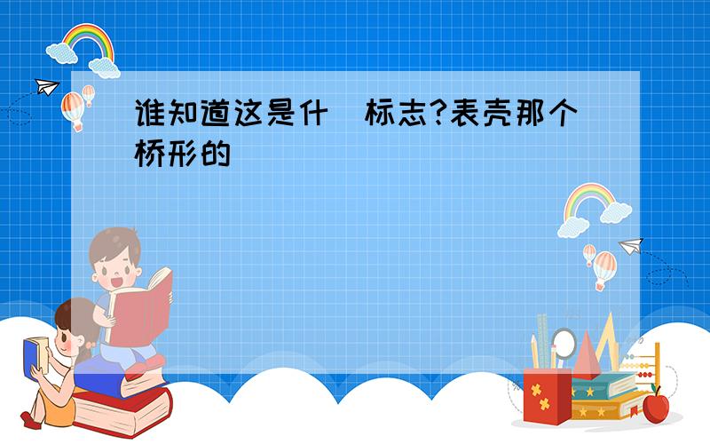 谁知道这是什麼标志?表壳那个桥形的