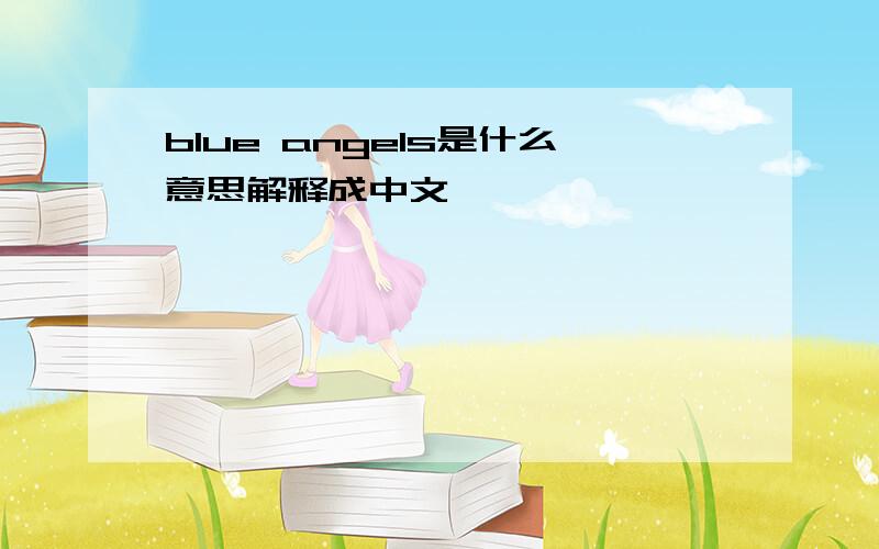 blue angels是什么意思解释成中文