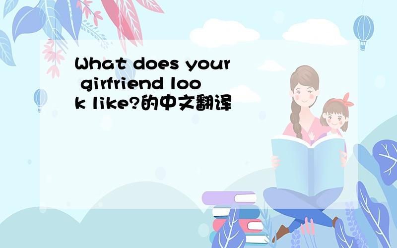 What does your girfriend look like?的中文翻译