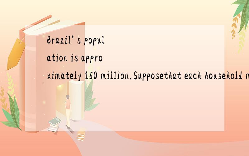 Brazil’s population is approximately 150 million.Supposethat each household makes the averageincome for its quintile.What is the level of poverty if the poverty line is$400 per capita?